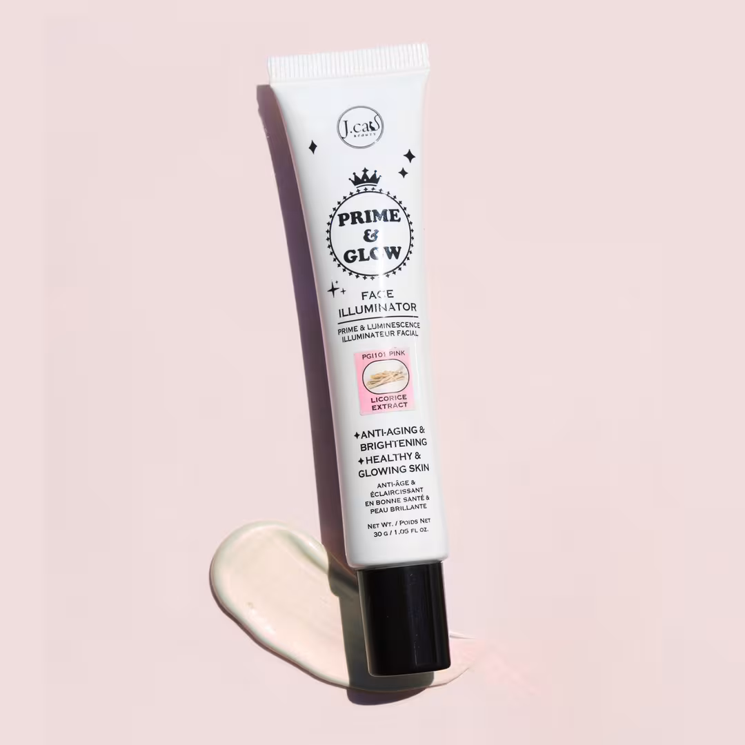 J.Cat Beauty  Prime & Glow Face Illuminator Licorice Extract Pink