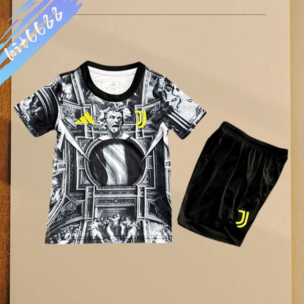2025/2026 Juventus Pre-match Training Football Jersey (Kids Kit socks)