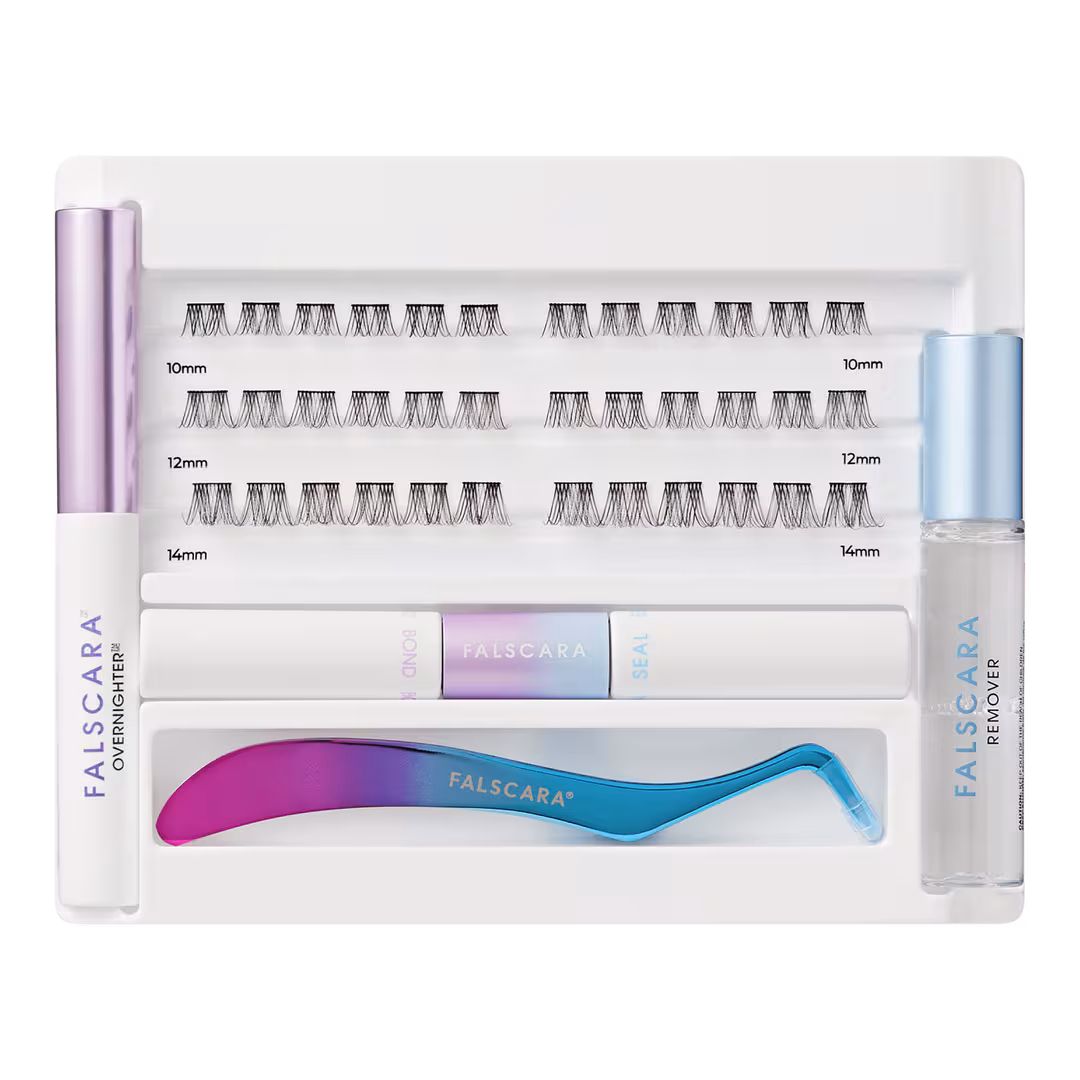 Kiss  Falscara Special Edition Starter Kit, Lash Clusters, Lengthening Wisps