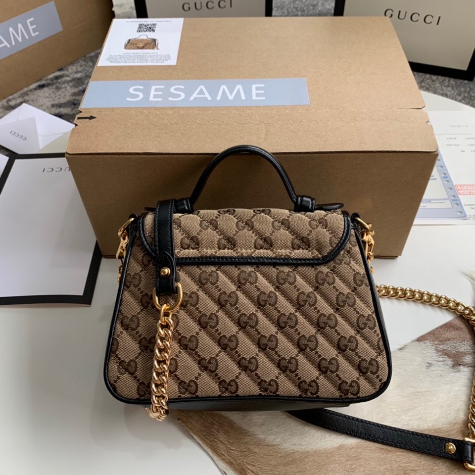 Gucci GG Marmont mini top handle bag 583571