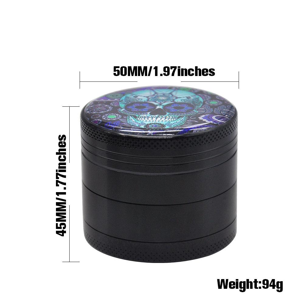 Ghost Aluminum Alloy Herb Grinder 4 Layer