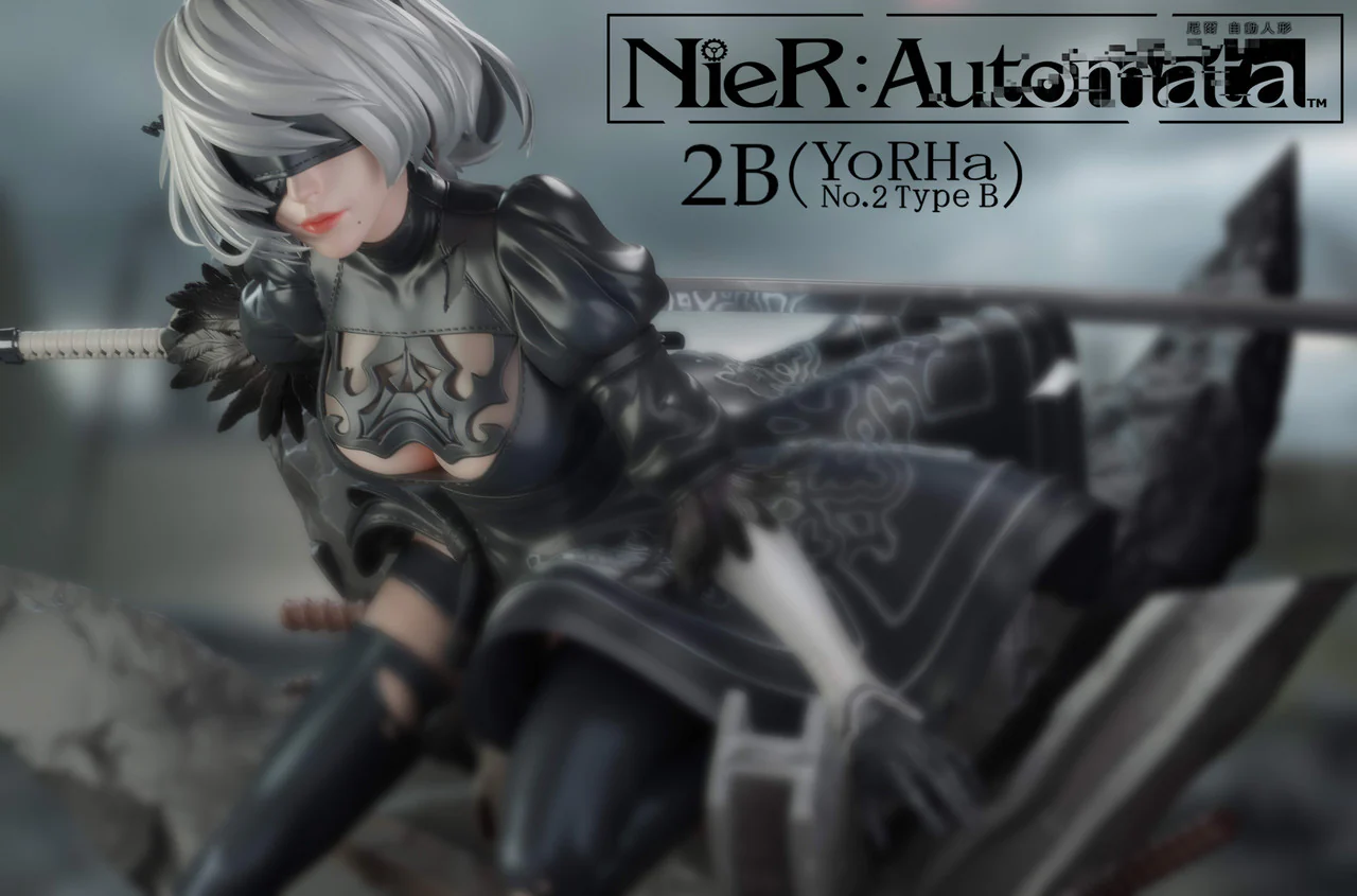 Nier Automata - Yorha Type B | 1:4 Resin Statue | by Crow Studio