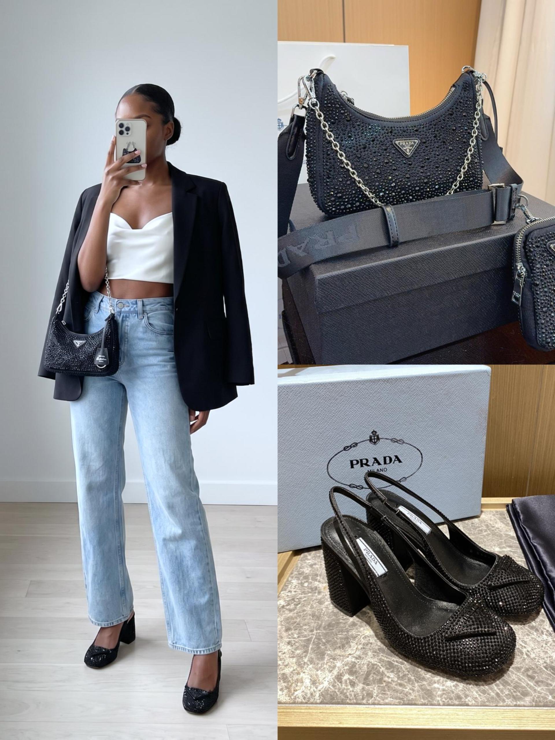 Prada Shoes & Bag Set