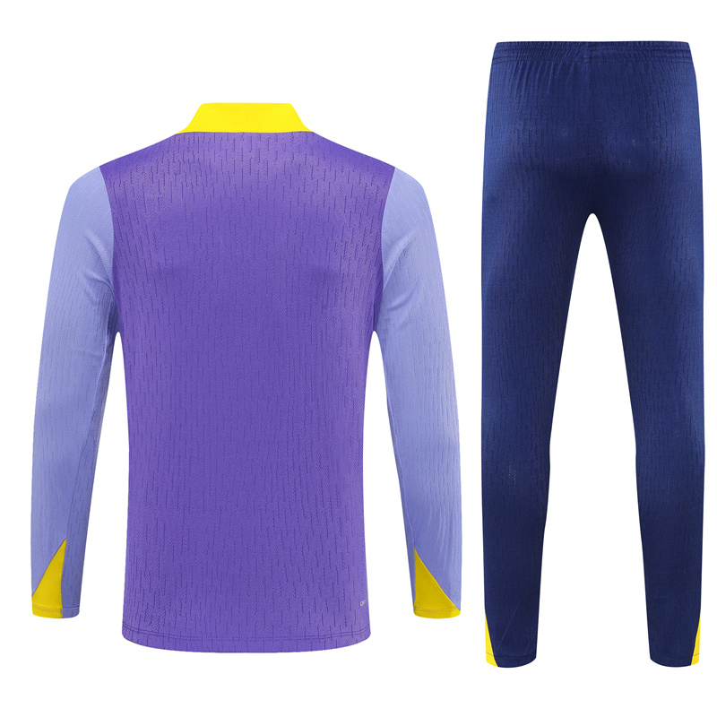 2025/2026Atletico Madrid Purple Adult Half Zip Training Suit (Adult Kit)