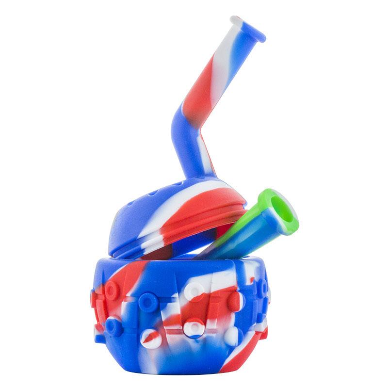 6 Silicone Mechanical Ball Dab Rig (Random Color)