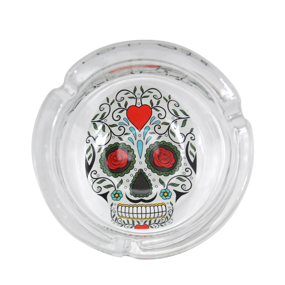 Glass Cigarette Ashtray (Random Pattern)