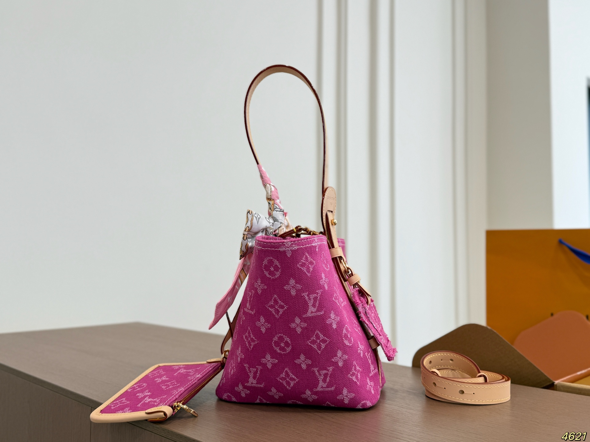 LV All In BB Bucket Bag Denim Bag
