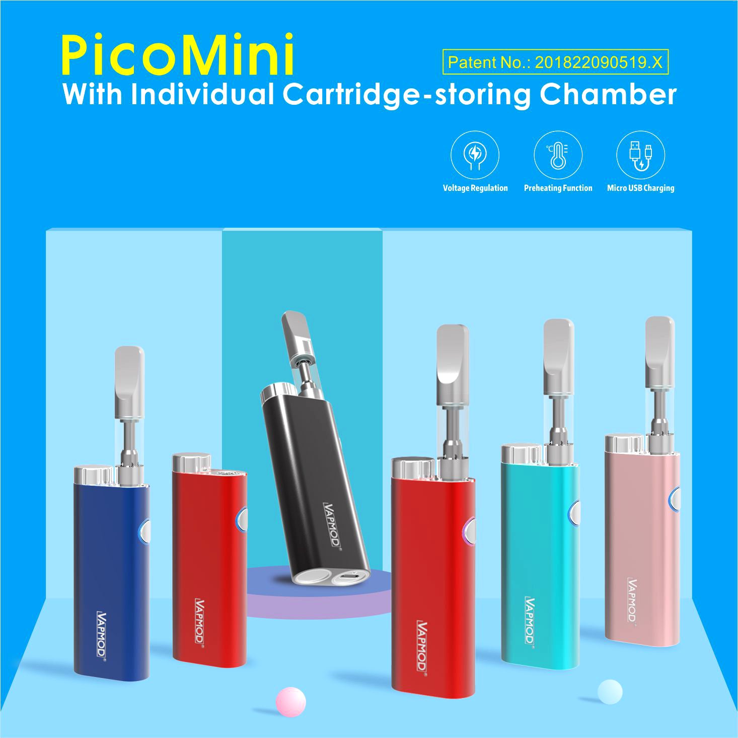 VAPMOD PICO mini 510 Thread Battery