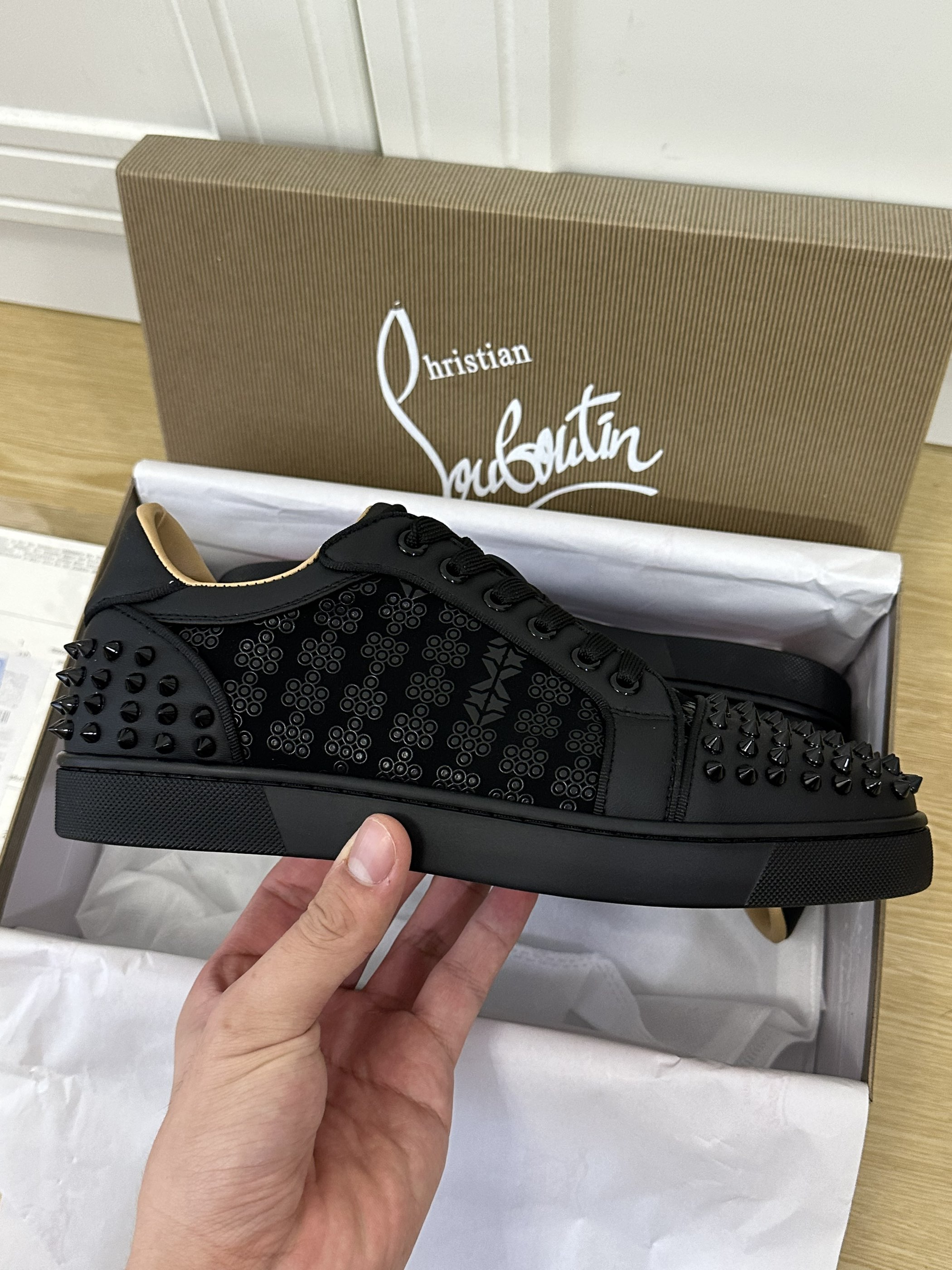 Christian Louboutin Louis Junior Spikes - CCSHOES