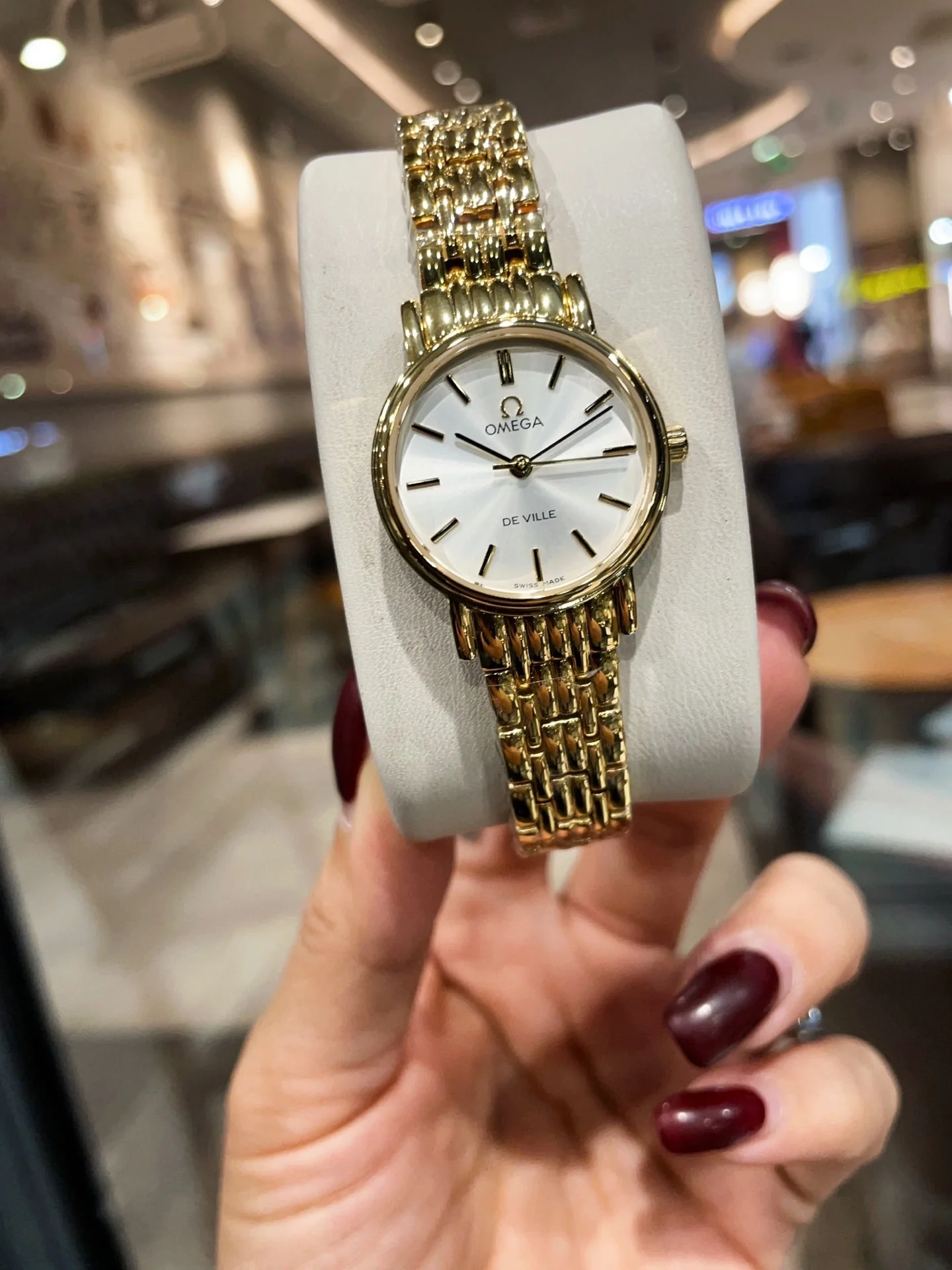 Omega Watch De Ville 26mm Gold Strap