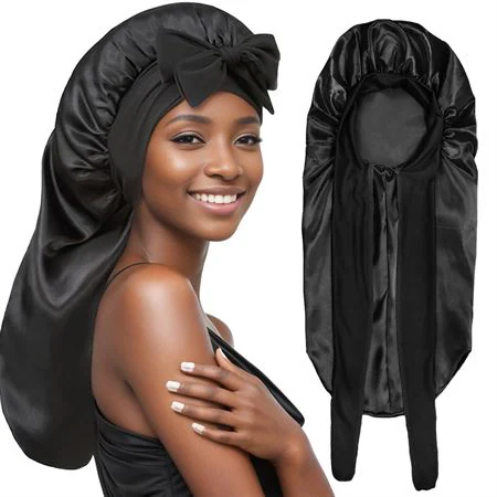 Kayin Long Satin Bonnet