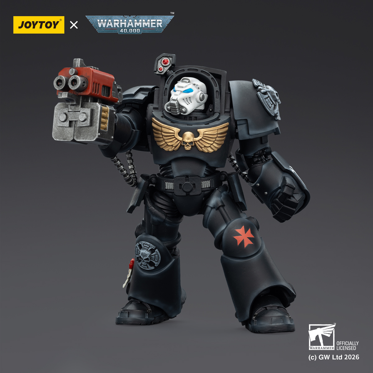 JOYTOY Warhammer 40k 1: 18 Black Templars Terminators - JOYTOY WORLD