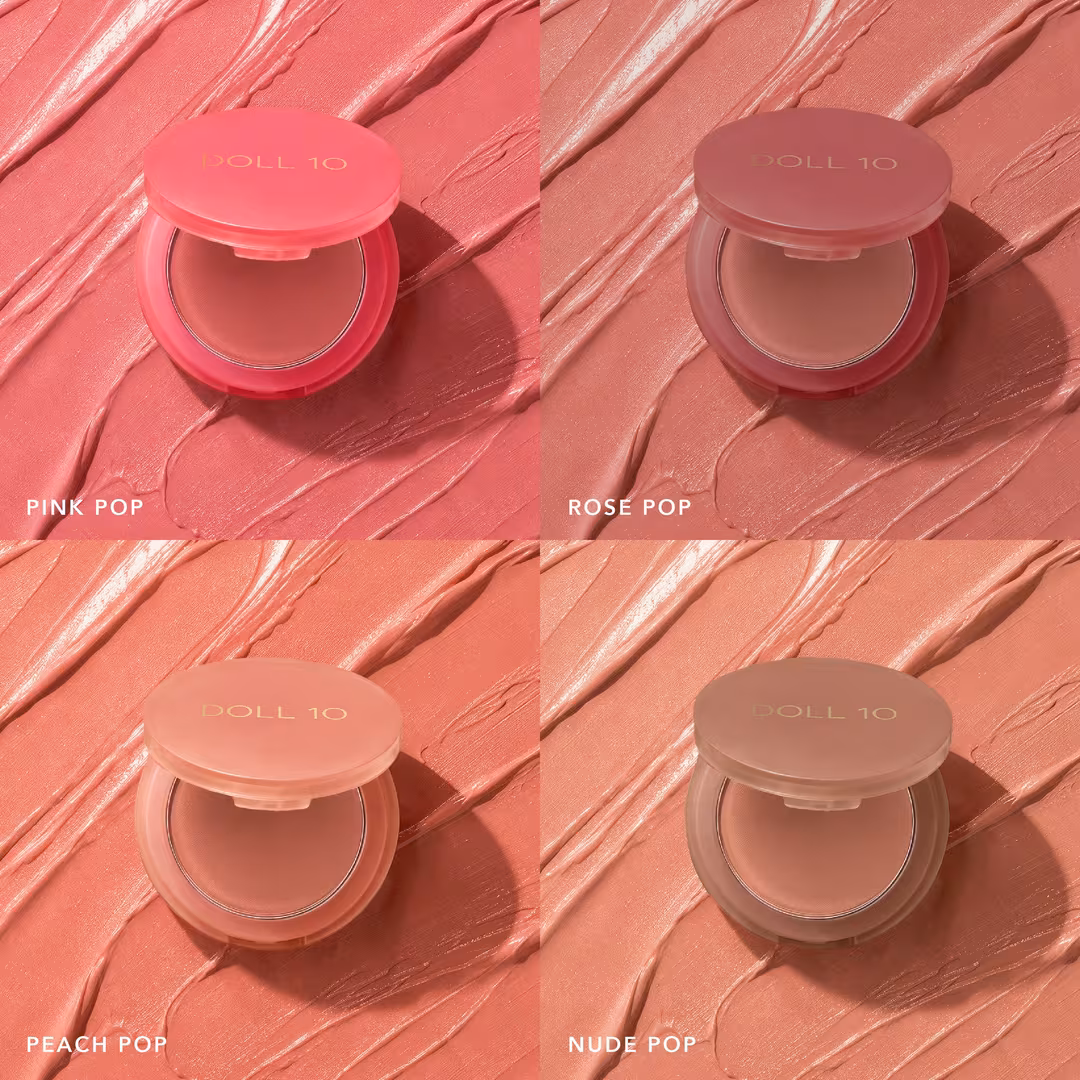 Doll 10  Talk Flirty To Me 4-Piece Peptide Pop Blush