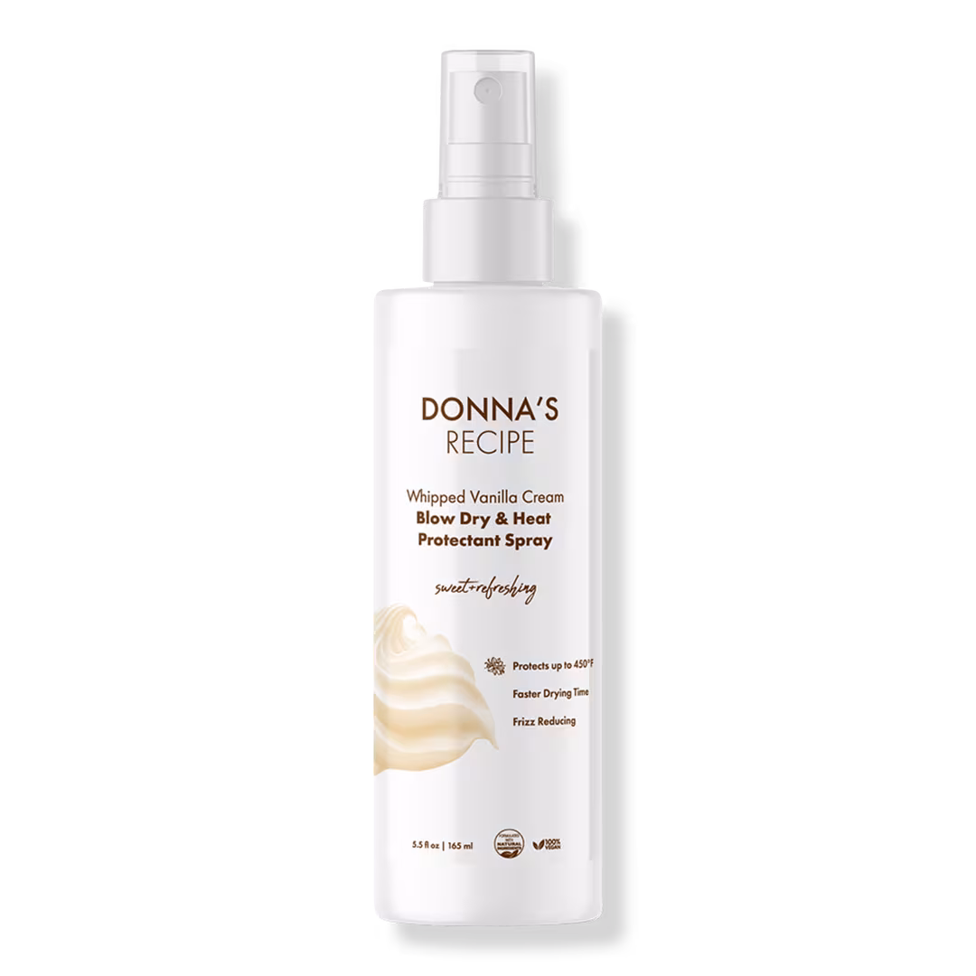DONNA'S RECIPE  Whipped Vanilla Cream Blow Dry & Heat Protectant Spray