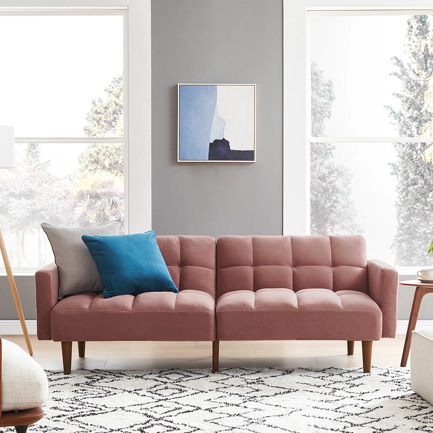 Mopio Aaron Futon Sofa Bed Old Rosa