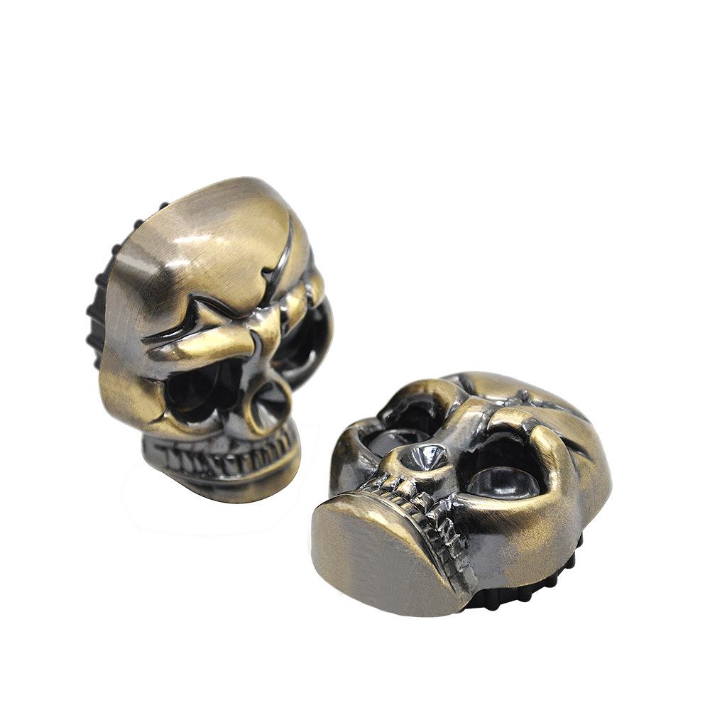 Skull Shape 2 Layer Metal Weed Grinder