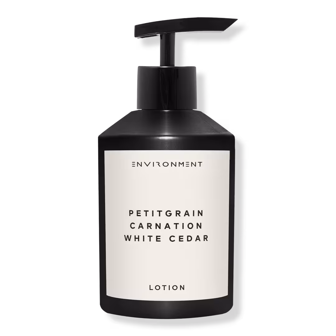 ENVIRONMENT  Petitgrain Carnation White Cedar Lotion