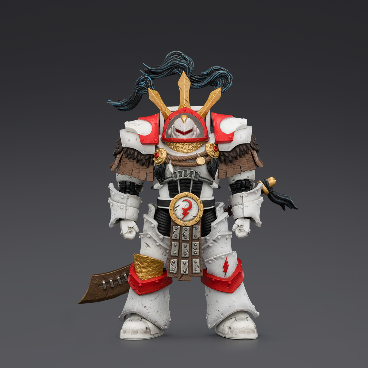 JOYTOY Warhammer 40K 1: 18 White Scars Stormseer Consul and Legion Praetor in Cataphractii Terminator Armour - JOYTOY WORLD