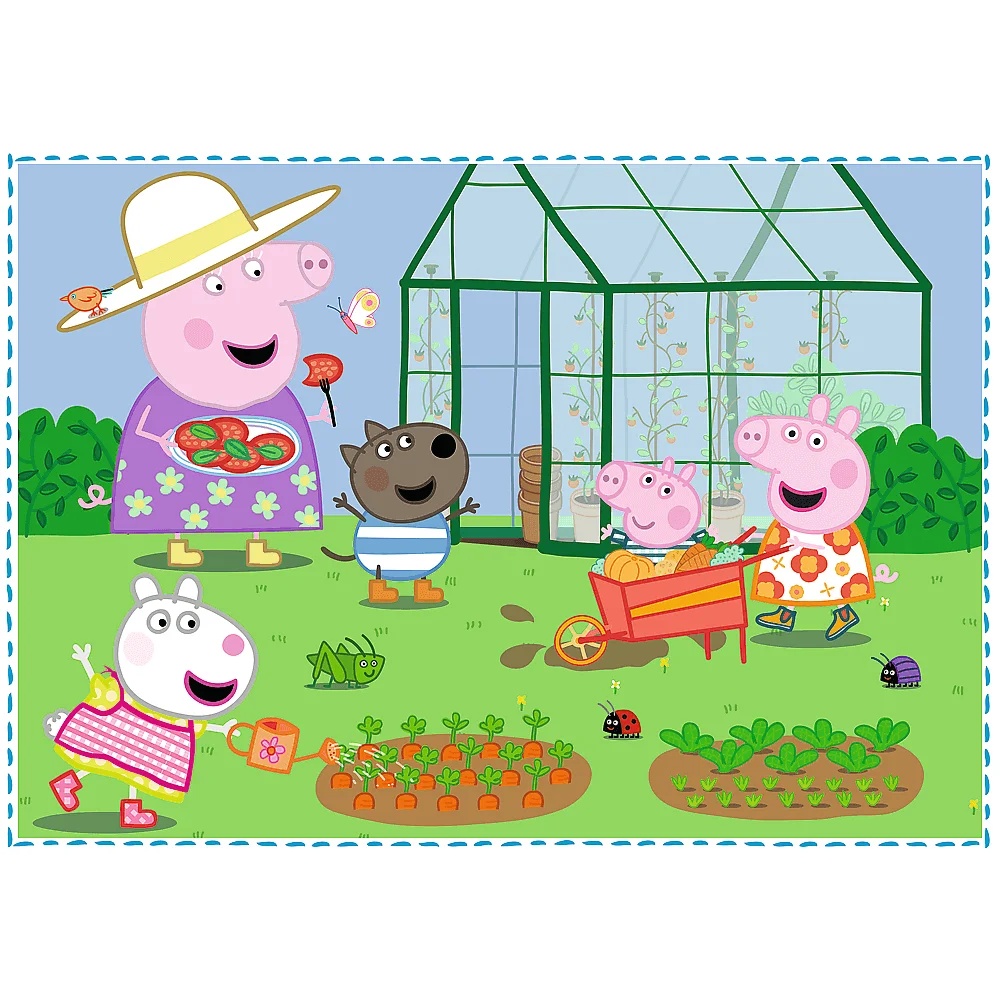 Puzzle 4W1 Świnka Peppa Wspomnienia Z Wakacji