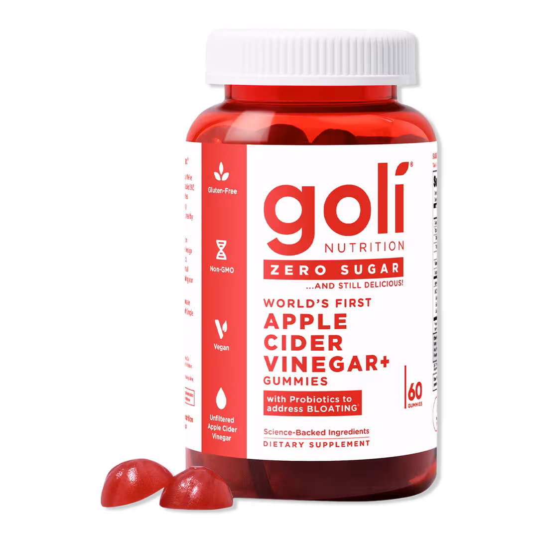 Goli Nutrition  Zero Sugar Apple Cider Vinegar+ Gummies