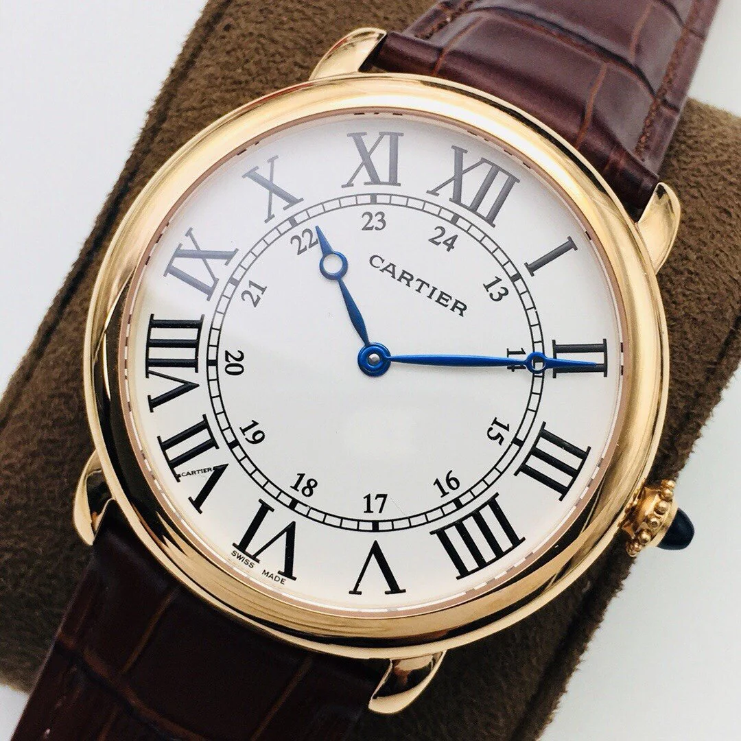 Cartier Watch RONDE CARTIE 40MM YELLOW GOLD WHITE DIAL