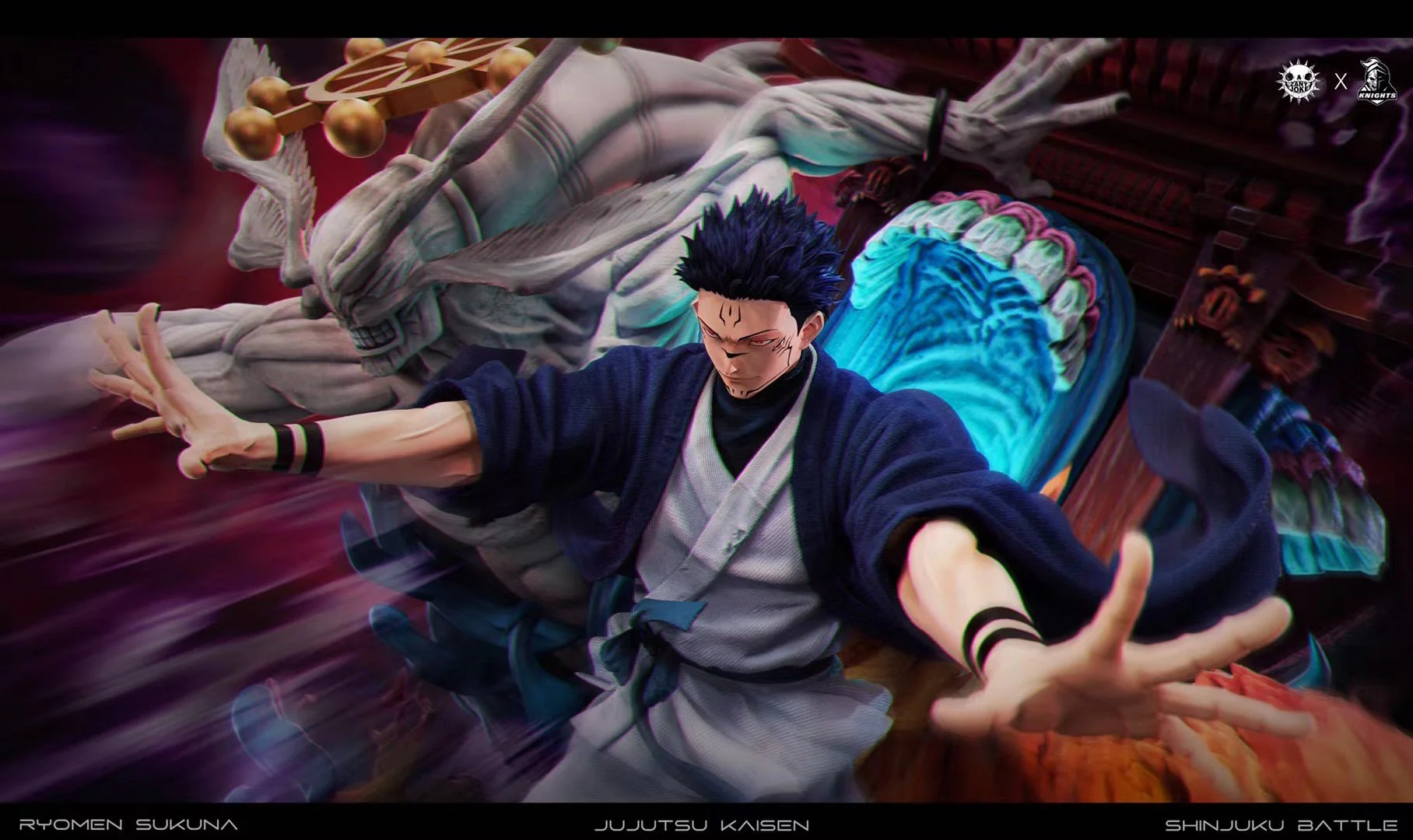 ZanyJoke Studio x Knight League - Ten Shadows Technique Shikigami of Ryomen Sukuna (Ultimate Showdown Series) | 十影法式神两面宿傩 (终极对决系列)