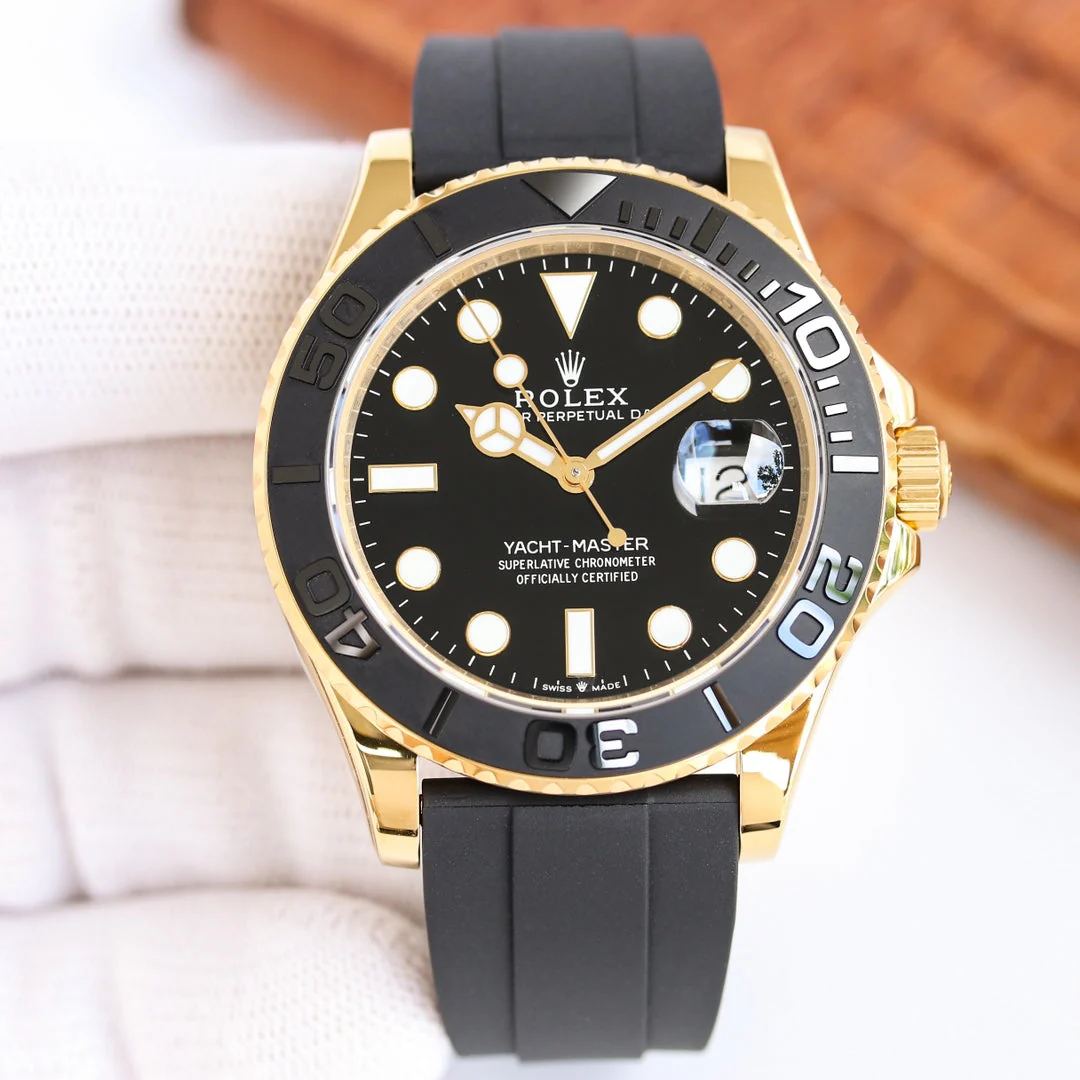 Rolex Watch YACHT MASTER 42 GOLD CASE CERAMIC BEZEL Watch