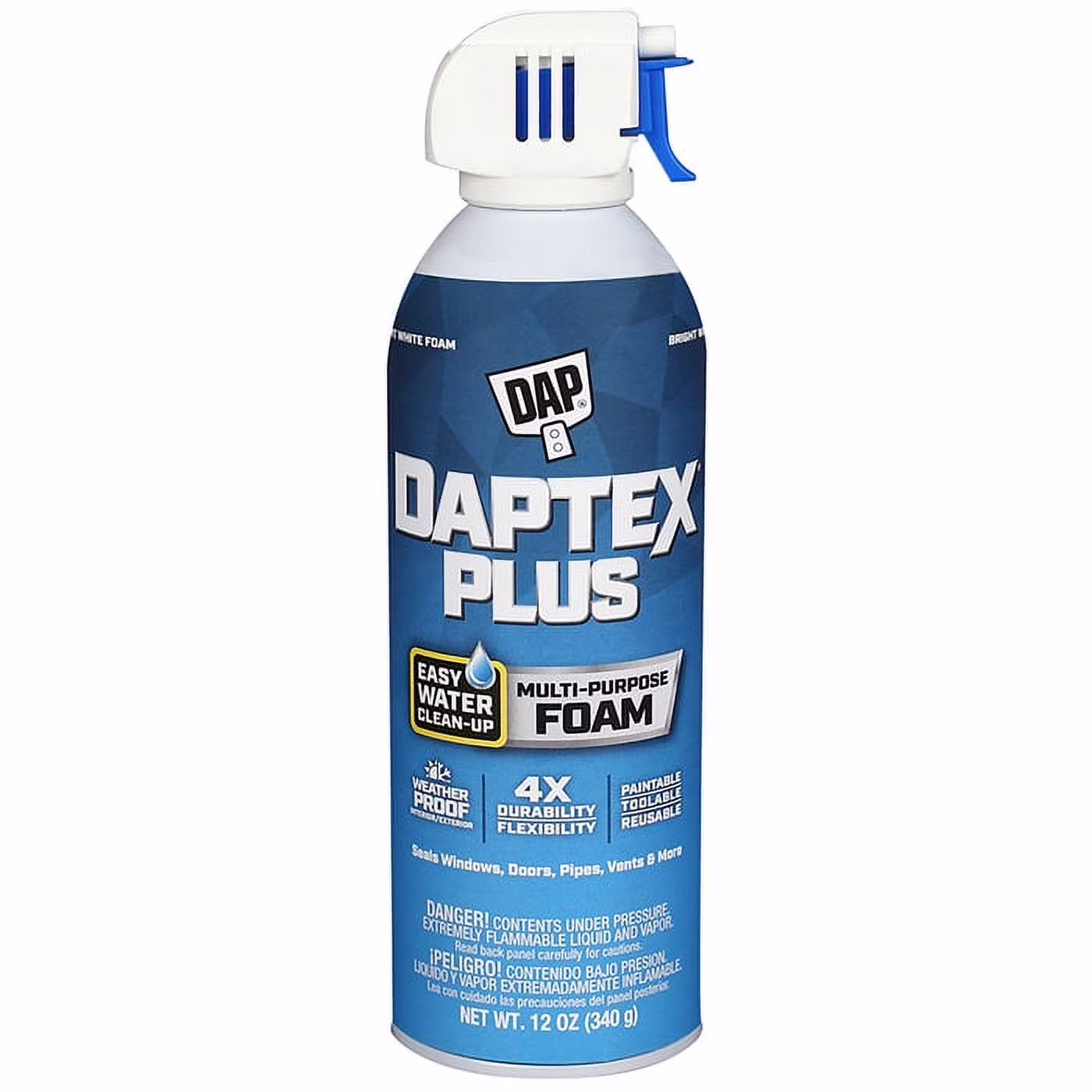 12-Pack of 12 oz Dap 18836 Dap Tex Plus Multi-Purpose Foam Sealant