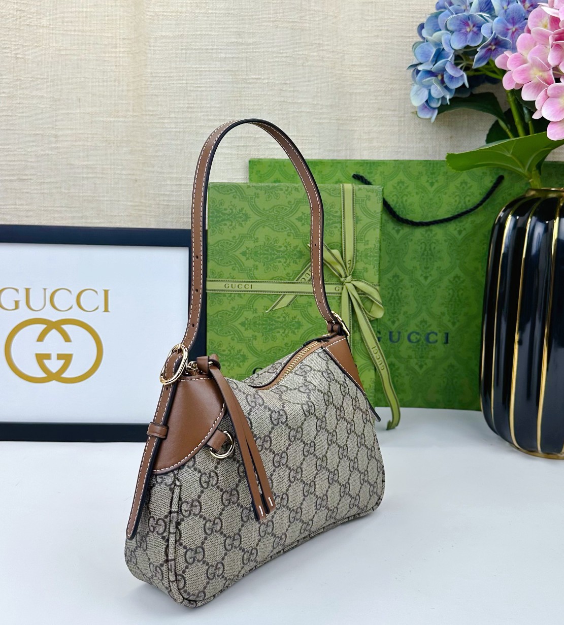Gucci GG Emblem Shoulder Bag