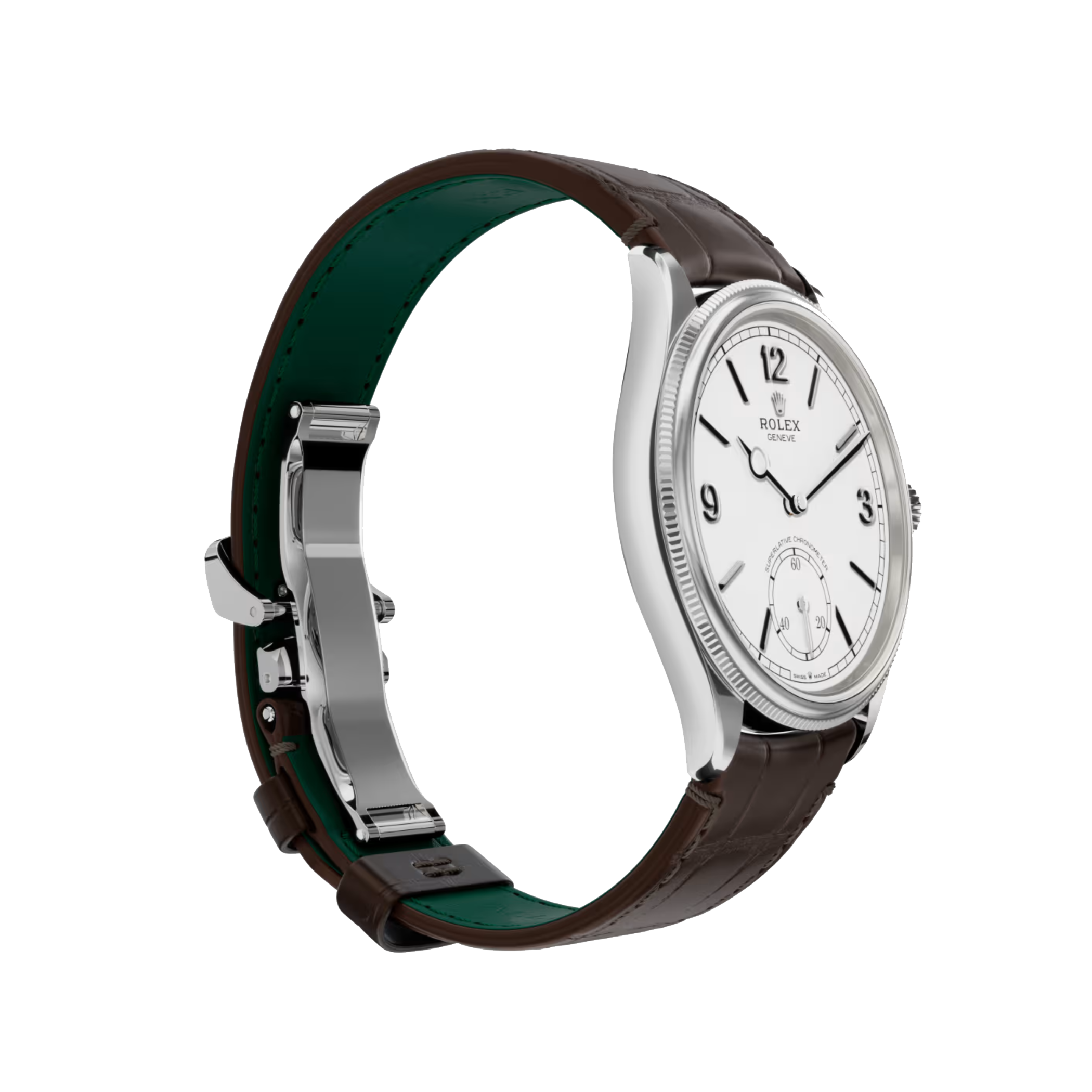 Rolex 1908: yellow gold with an alligator leather strap, m52508-0006