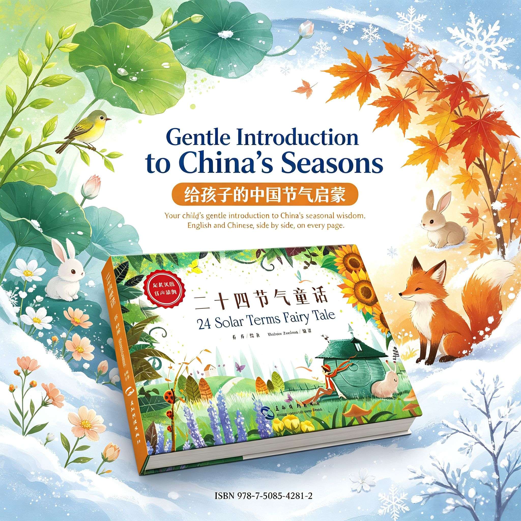 24 Solar Terms Fairy Tale: A Bilingual Journey Through Chinese Seasons (Hardcover with Audio)
