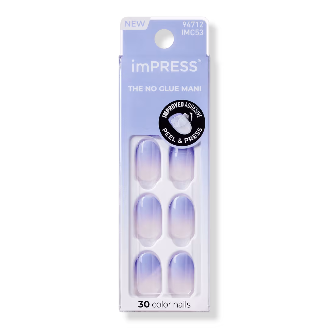 Kiss  Impress Ombre Color Short Oval Press On Nails