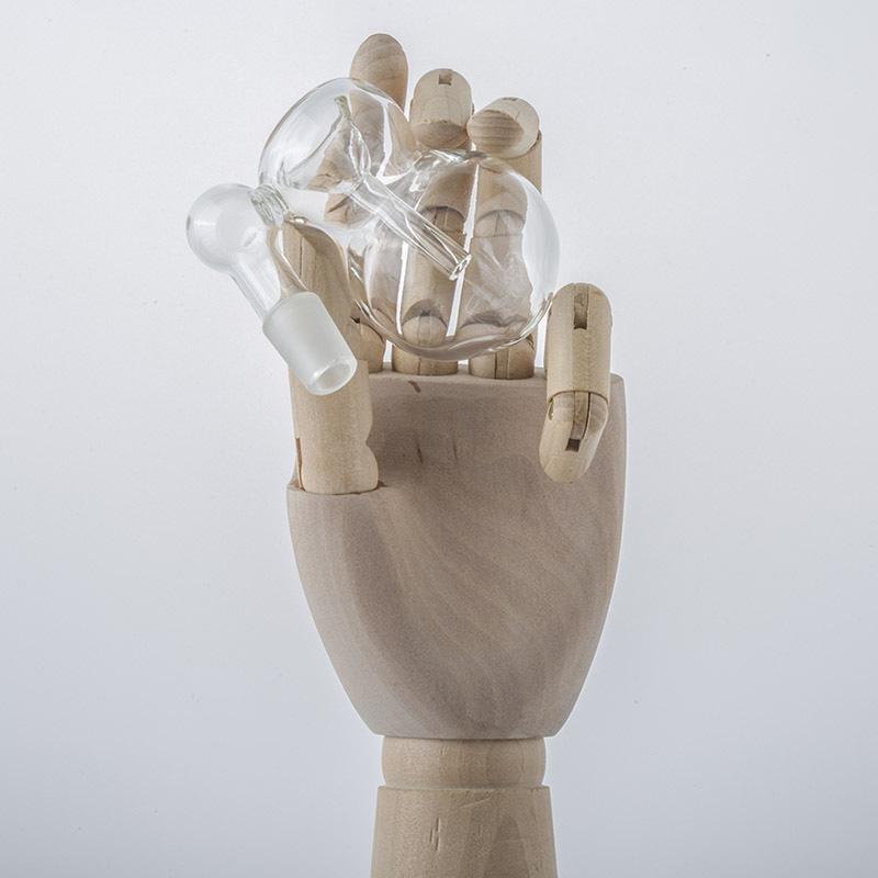 14mm 45 degree Glass Bulb Ash Catcher