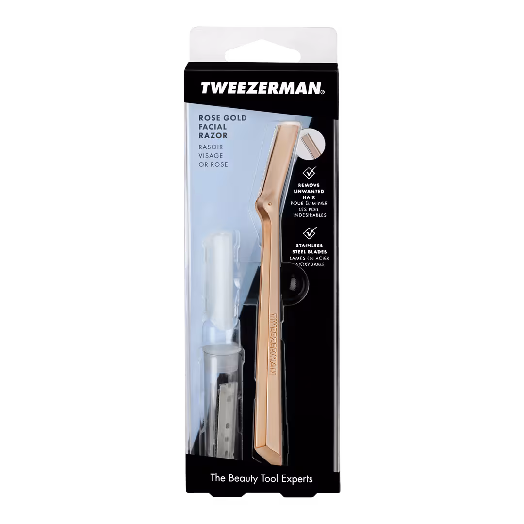 Tweezerman  Rose Gold Facial Razor