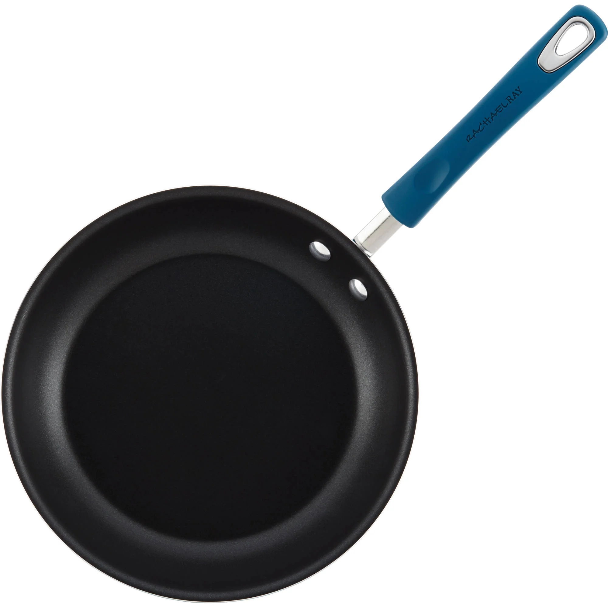 Rachael Ray 15-Piece Nonstick Pots and Pans Set/Cookware Set, Marine Blue