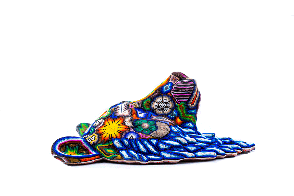 Cabeza de Oso - Obra de Arte Huichol