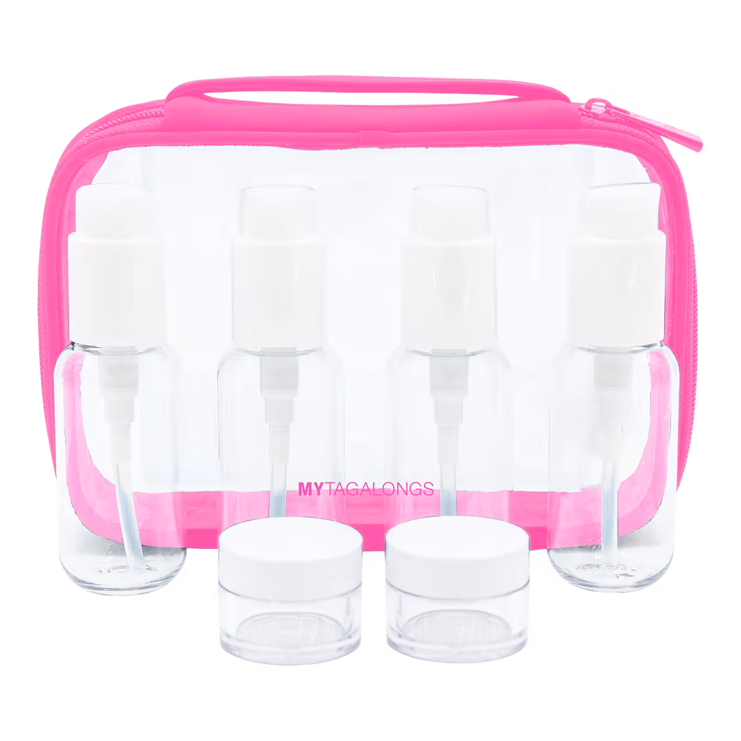 MYTAGALONGS  Premium Travel Bottles with Carrying Case