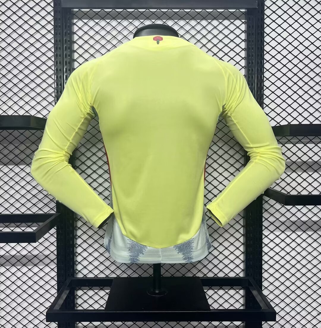 Spain 2024-25 Euro Away Long Sleeves Jersey – Player Version