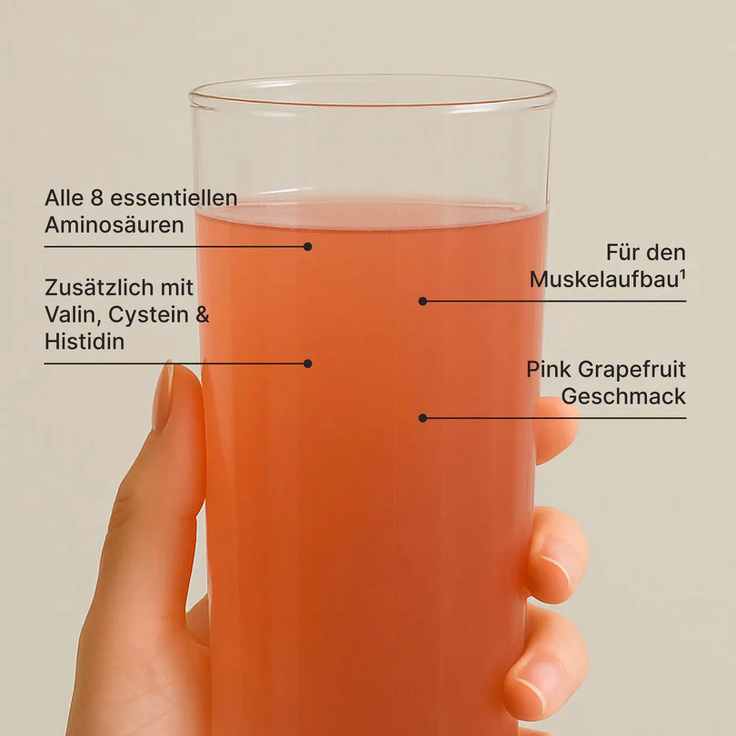 ESSENTIAL AMINOS DRINK - Aminosäuren-Komplex mit 8 essentiellen Aminosäuren