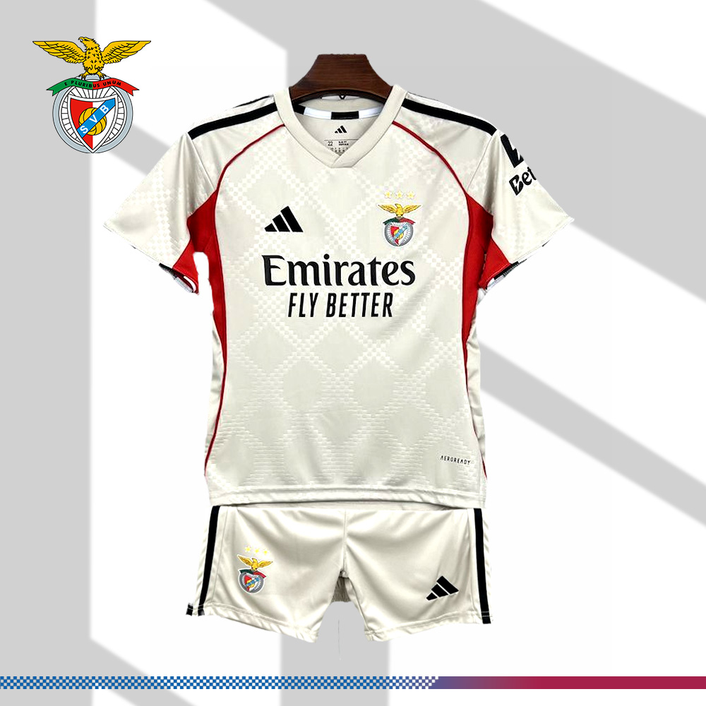 2025/2026 Benfica Football Club Away Football Shirt（Kids Kit socks）