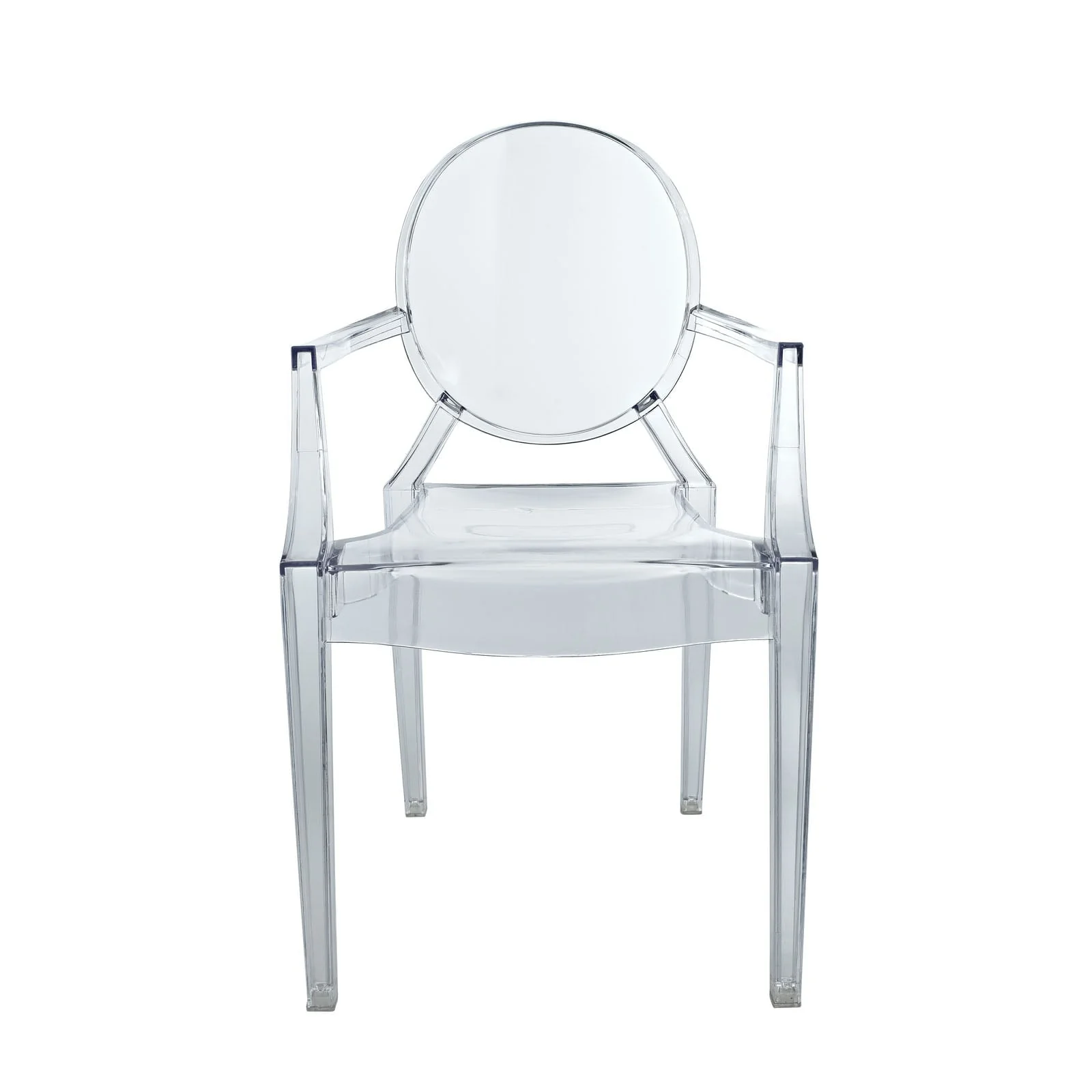 Modway Casper Miniature Chair in Clear,  3.5"l x 3.5"w x 6.5"h"