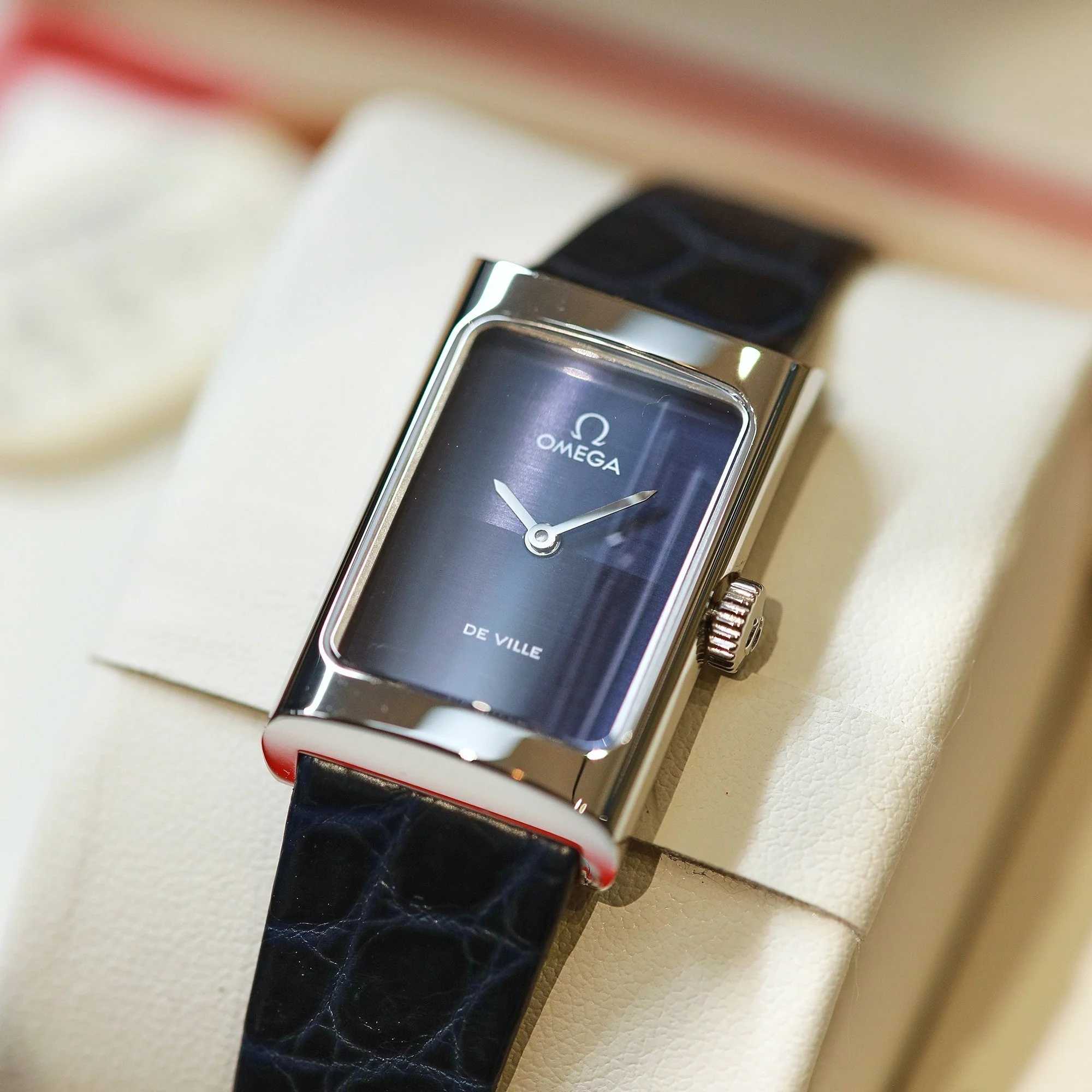 Omega Watch De Ville 26.12mm Silver Blue Dial