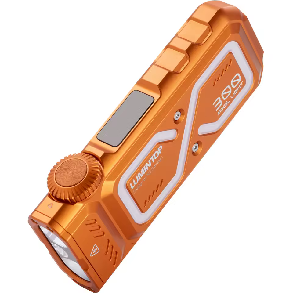 Lumintop Pixel multi flashlight 1300LM High Brightness Flashlight -UV LEP RGB Hourglass USB-C 265M Long Range powerful flashlig