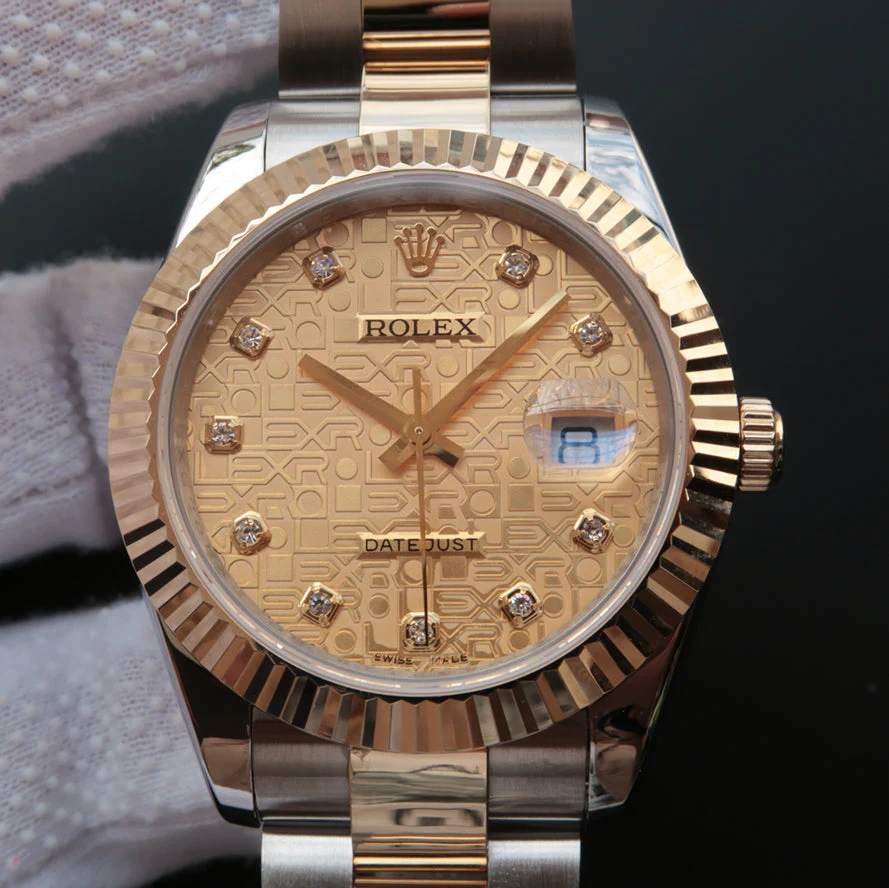 Rolex Watch DATEJUST 41 TWO-TONE CHAMPAGNE DIAMOND DIAL
