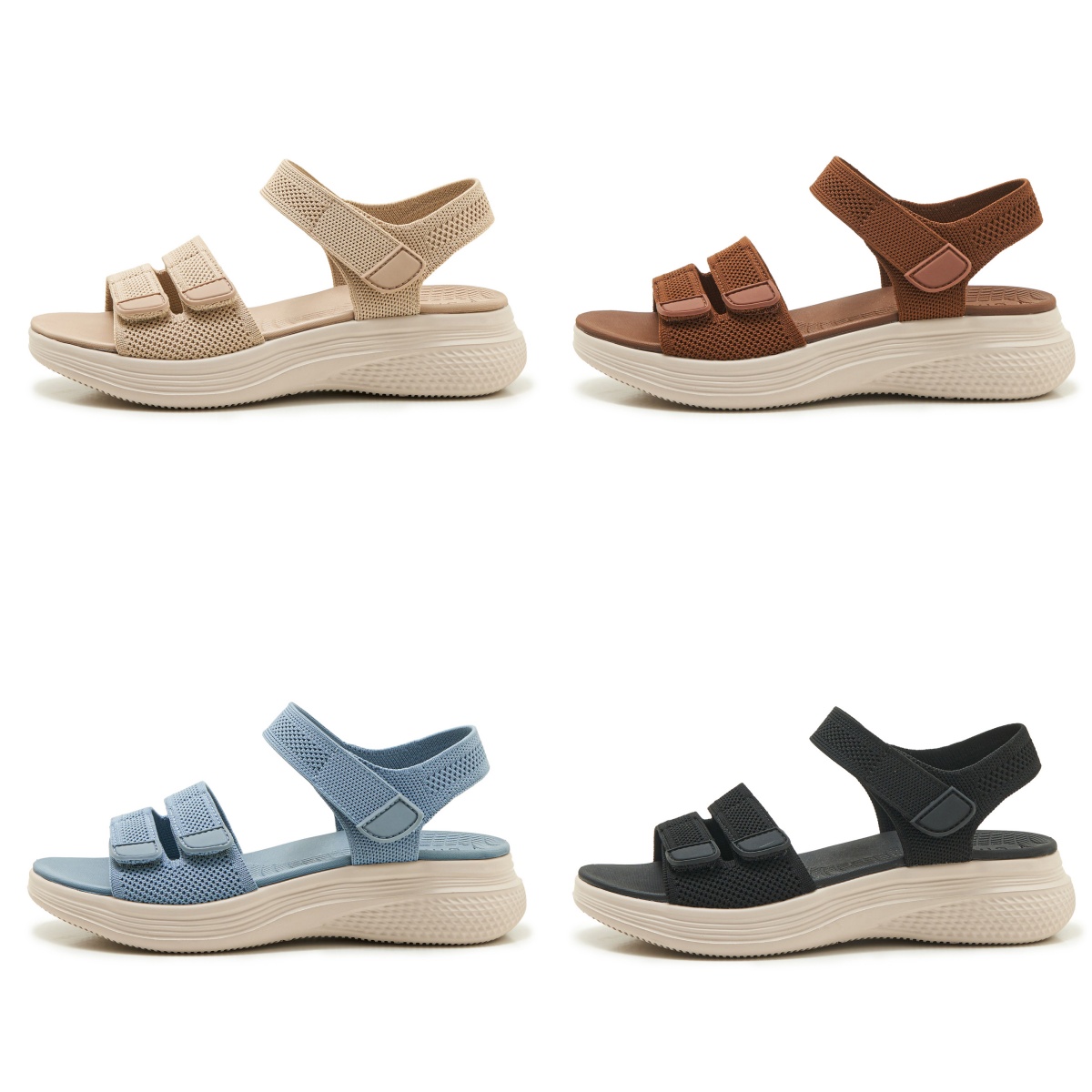 H8928-19 Women's Knit Platform Sandals