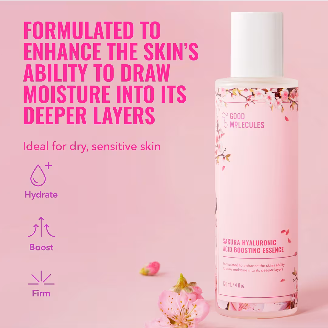 Good Molecules  Sakura Hyaluronic Acid Boosting Essence