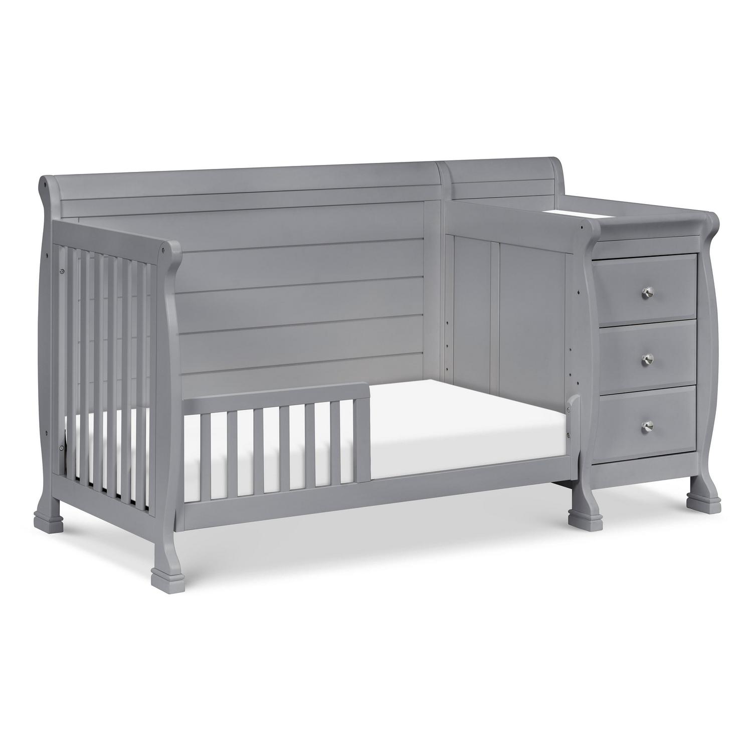 DaVinci Kalani 4-in-1 Convertible Crib &amp; Changer in Grey