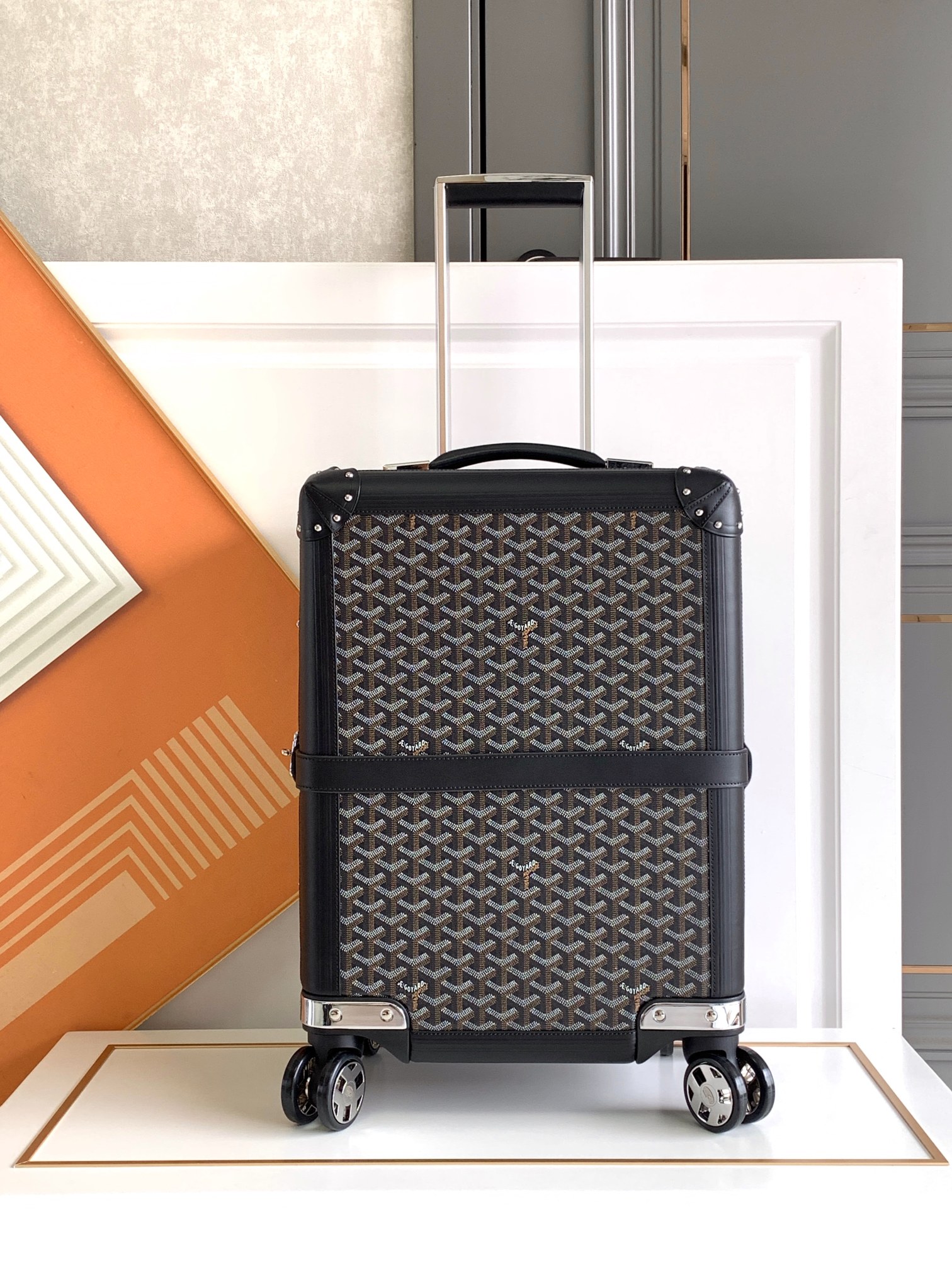 Goyard classic print trolley case