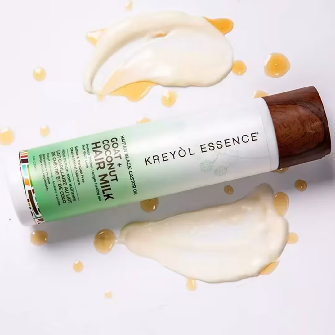Kreyòl Essence  Haitian Black Castor Oil Goat + Coconut Growth Milk