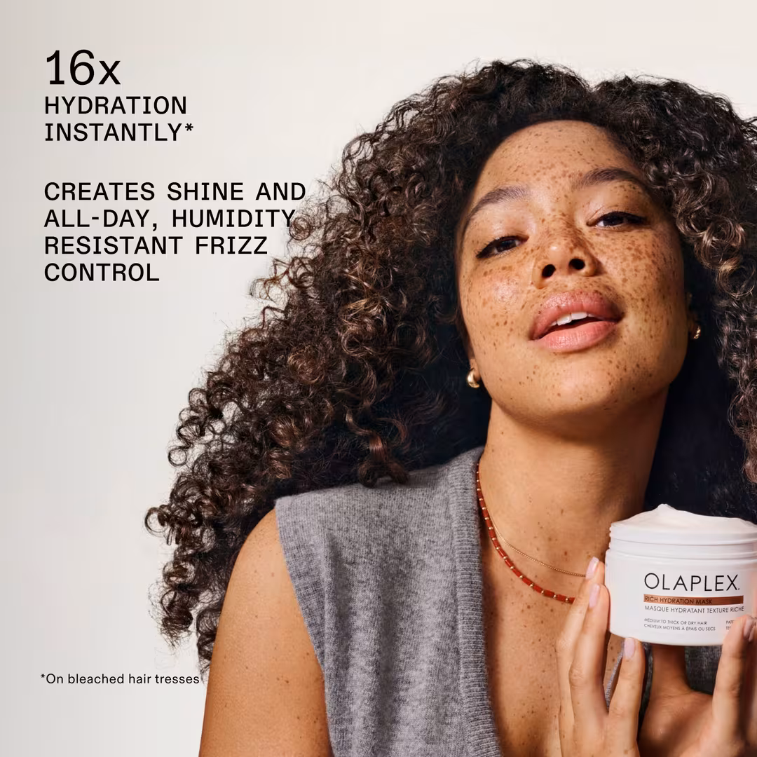 OLAPLEX  Rich Hydration Hair Mask for Dry or Medium to Thick Hair